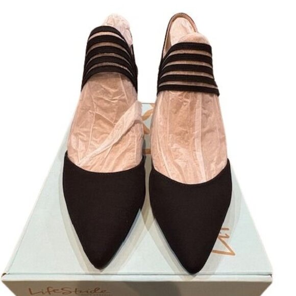 Life Stride “Sanya” Modern Microsuede Pump in Black – Size 9 – New in Box - Picture 4 of 9